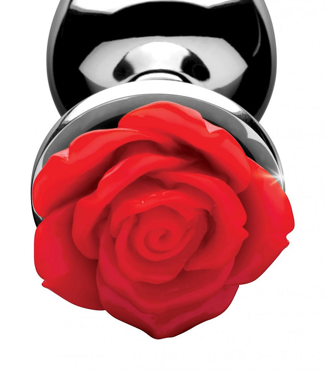 Red Rose Anal Plug Close Up