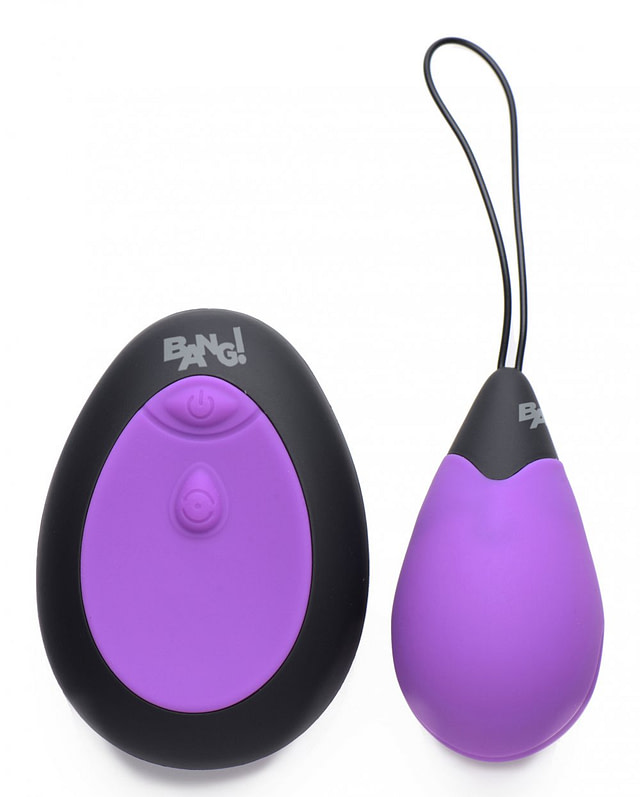 Vibrating Egg with Remote Control Purple