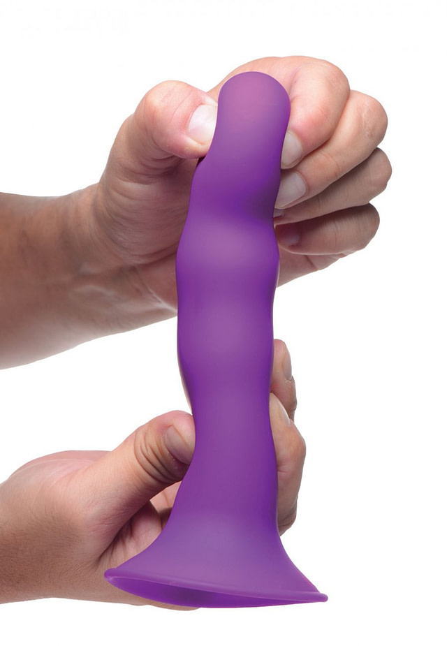 Squeezable Rippled Dildo