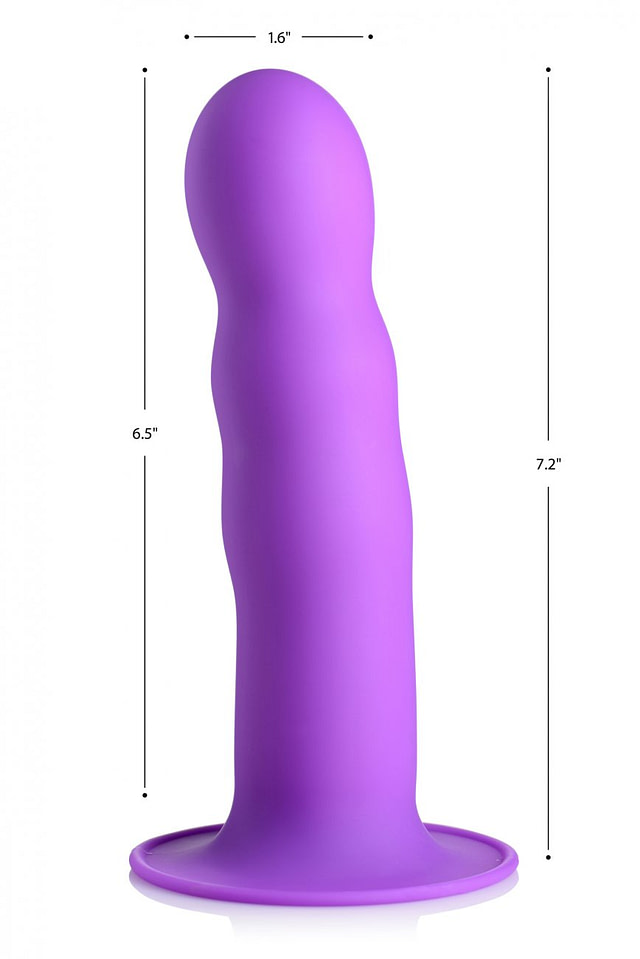 Squeezable Rippled Dildo Measurements