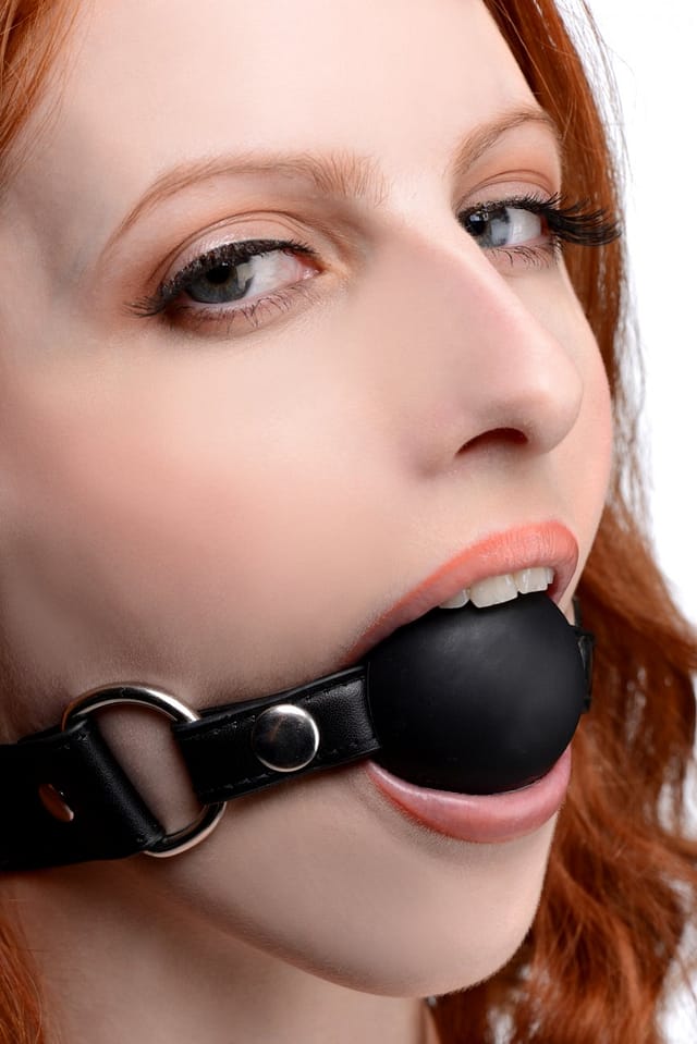 Interchangeable Silicone Ball Gag Set Side View