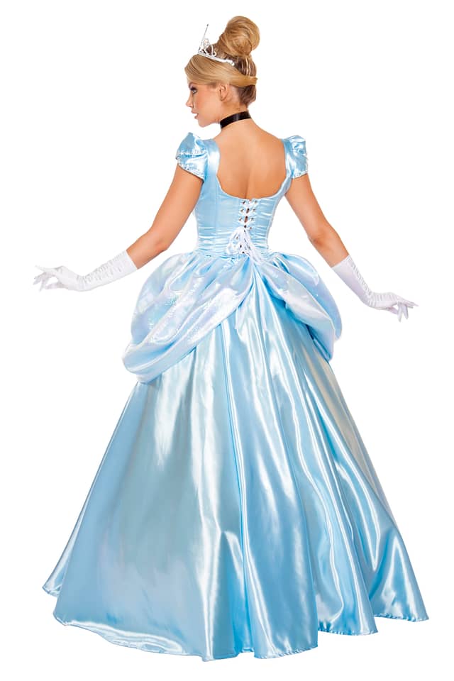 Stroke of Midnight Princess Gown Back