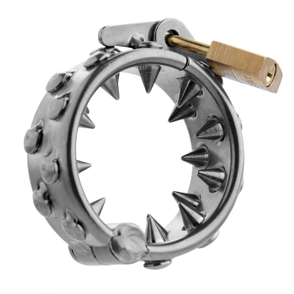 Spiked Locking Cbt Ring The Bdsm Toy Shop
