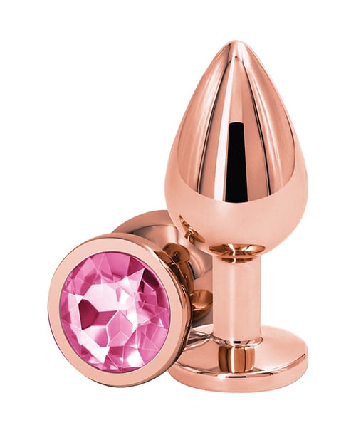 Rose Gold Pink Jeweled Butt Plug The BDSM To