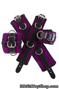 Padded Leather Bondage Cuffs