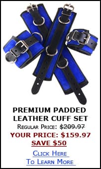 Padded Leather Cuffs Sale