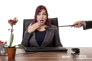 Submissive Working At BDSM Office