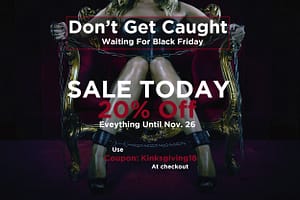 Kinksgiving sale for bdsm toys