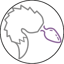 BDSM Butt Plug Schwanz Symbol