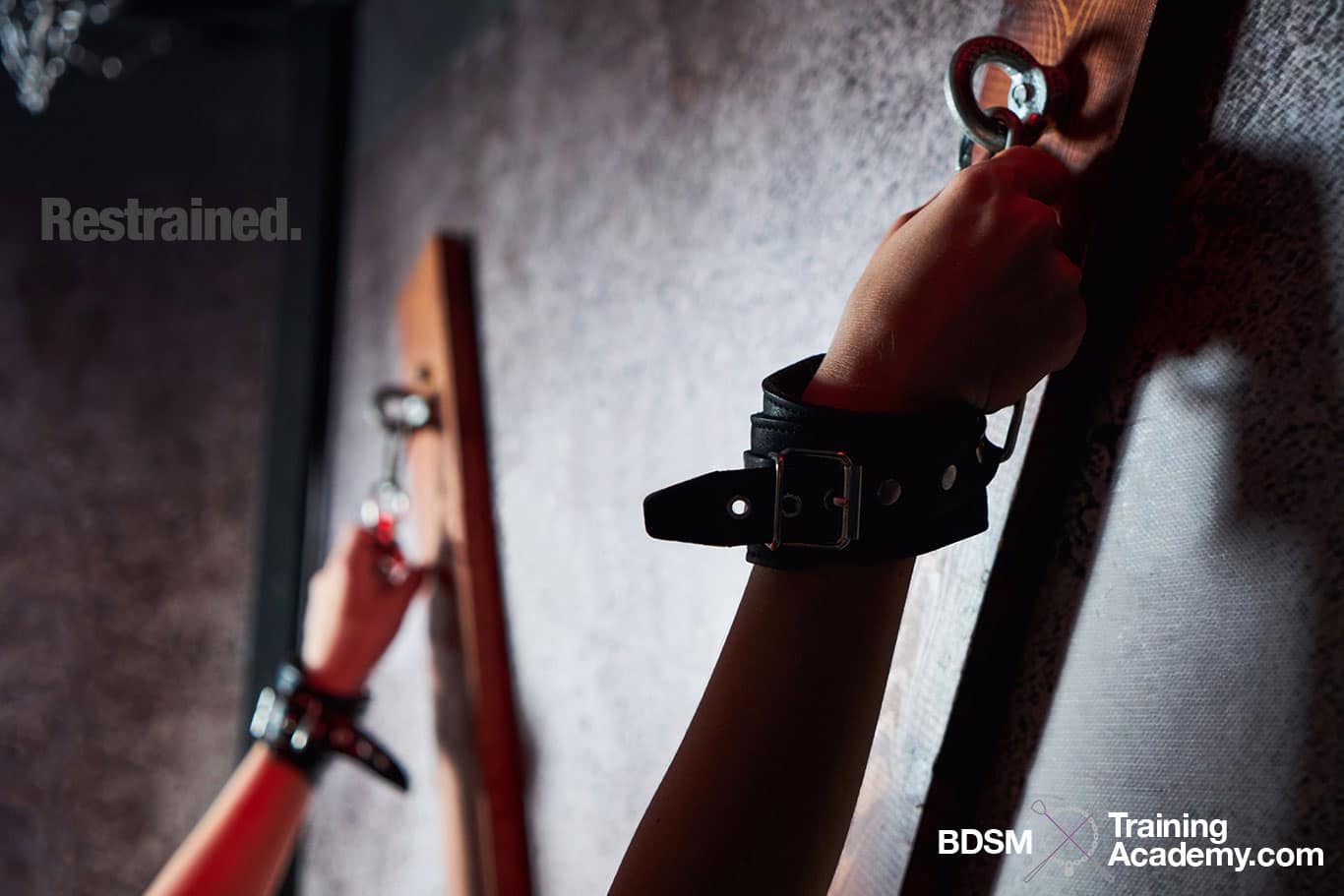 Submissive Restrained To Cross